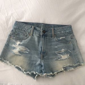 American Eagle Distressed Denim Shorts